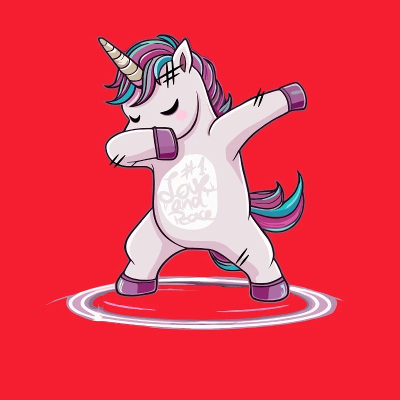 drôle dabbing danse licorne