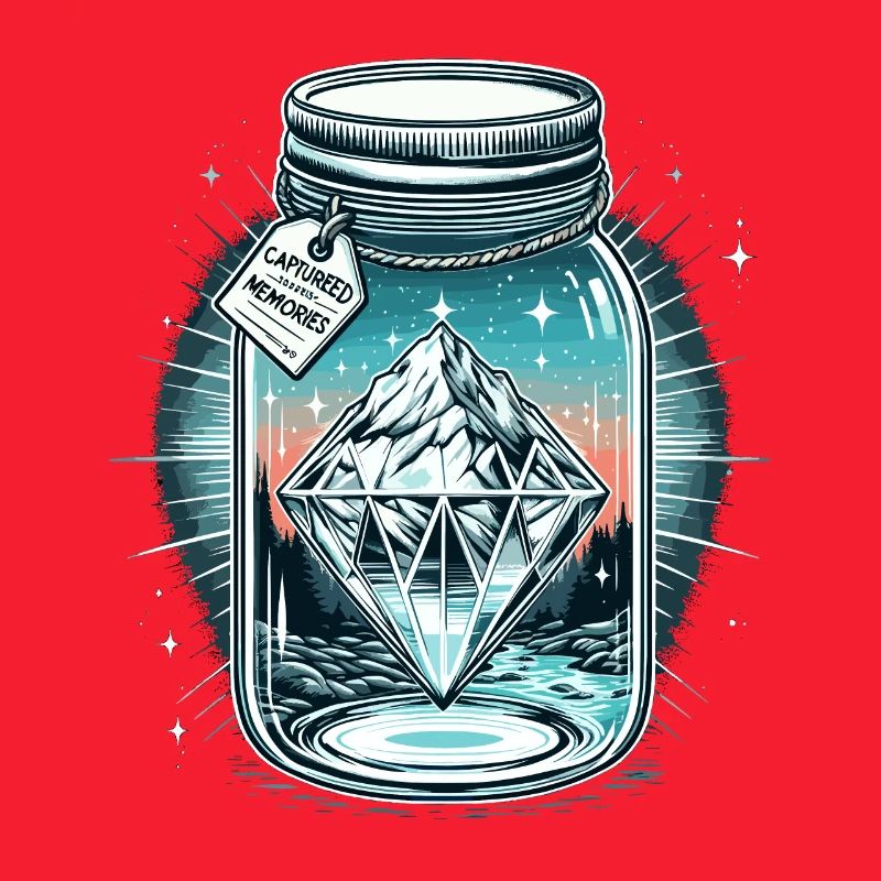 Diamant Eisberg im Einmachglas