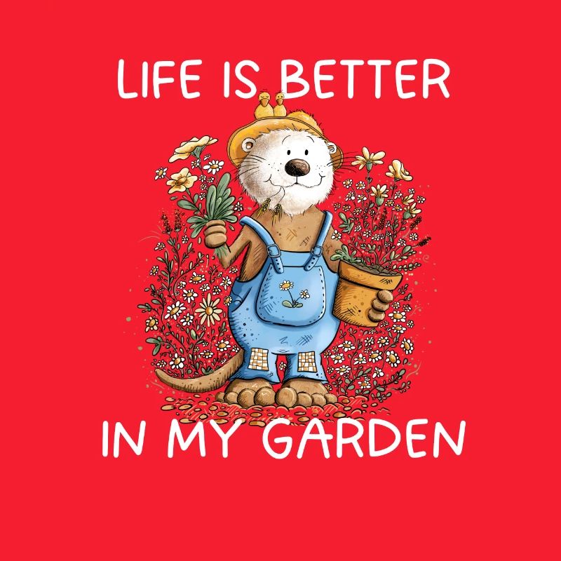 Garten Spruch Otter Gärtner
