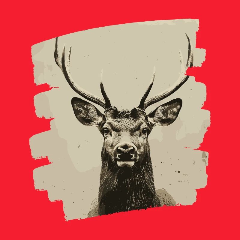 Deer with antlers