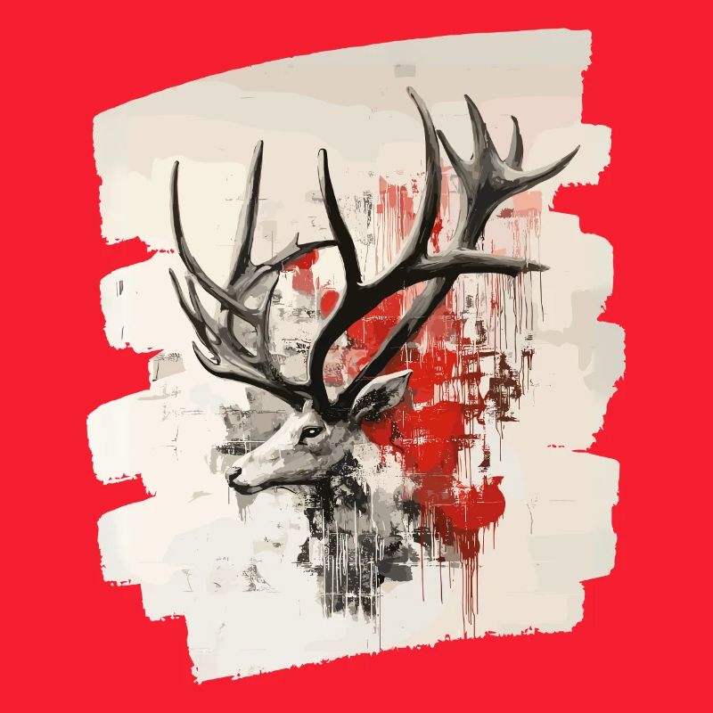 Cerf avec bois