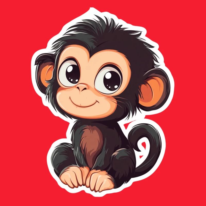 Cute Monkey Cute Monkey Gift for Monkey Fans