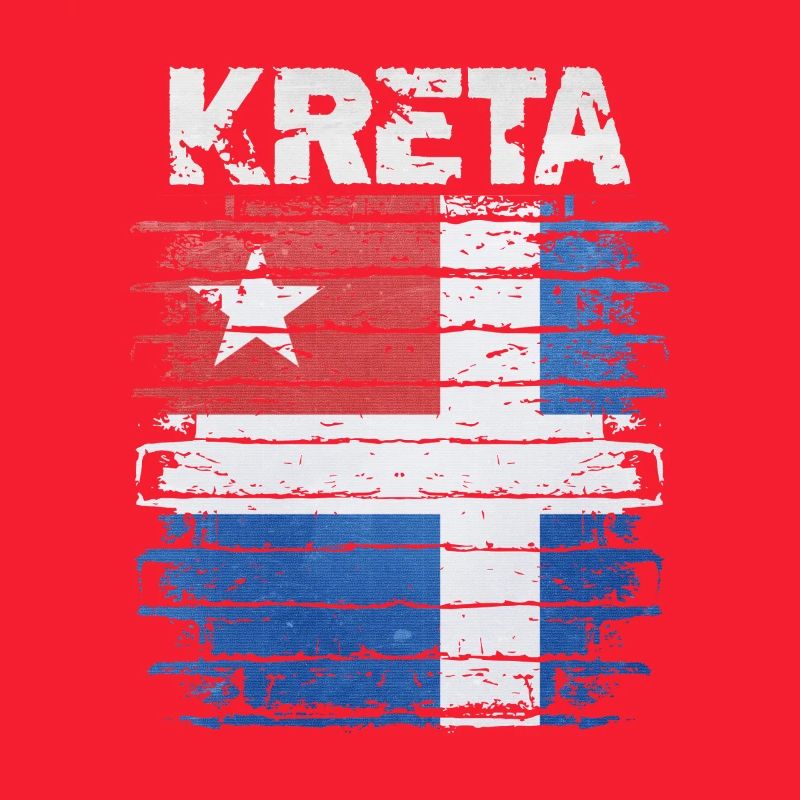 Drapeau de la Crète Impression d’art