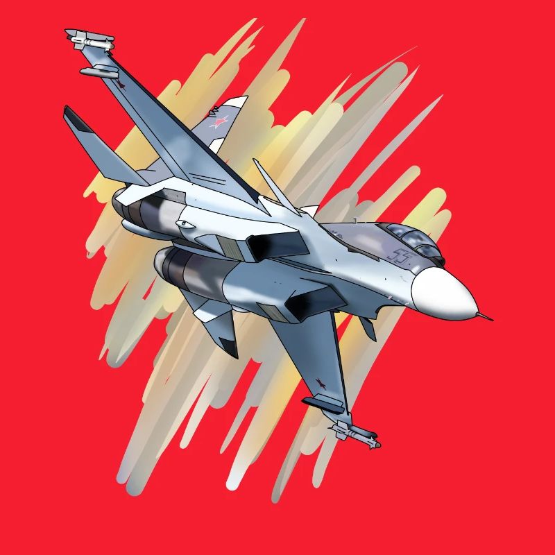 Fighter jet in dynamic design