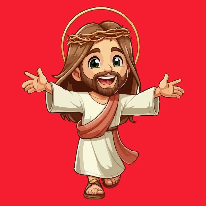 Glücklicher junger Jesus