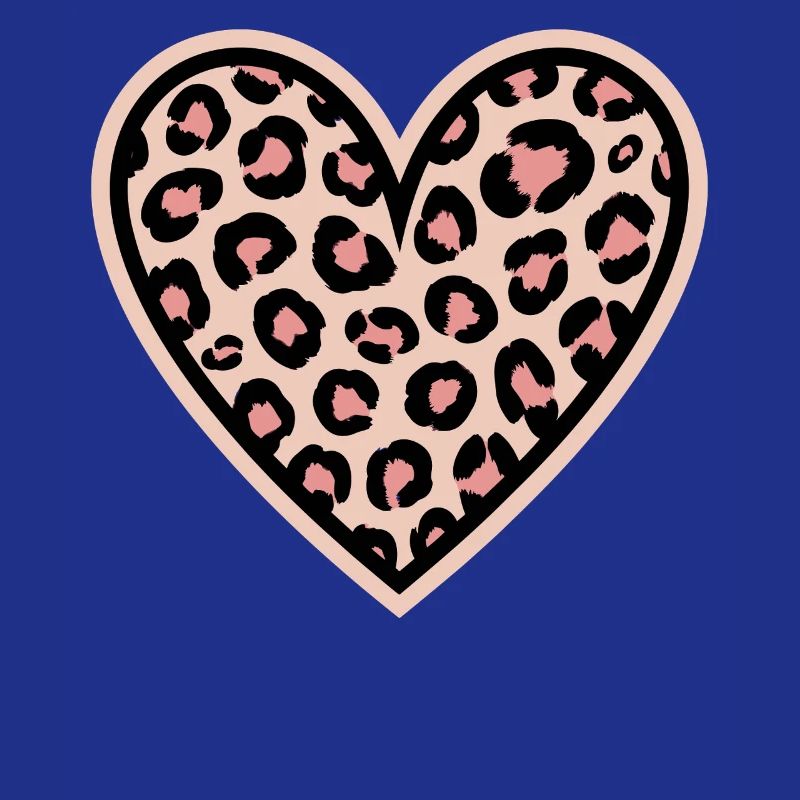 Leopard heart pattern