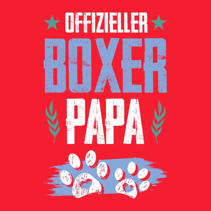 boxer hunde papa