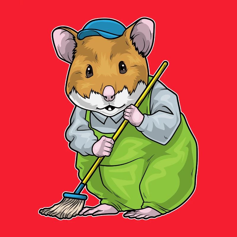 Hamster Cleaning Mop
