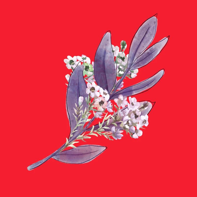 Lila Lavendel Blumenmuster