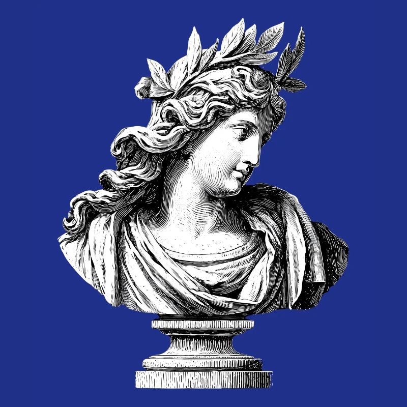 Ancient Goddess Bust – Classic Engraving