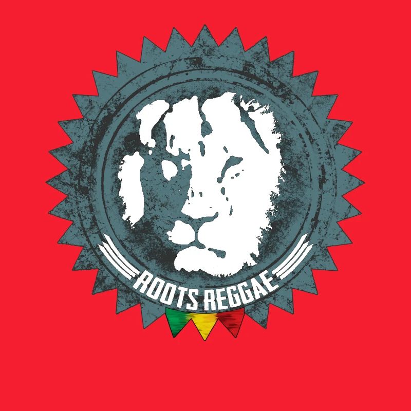 Rootsreggae Abzeichen Logo mit Löwe