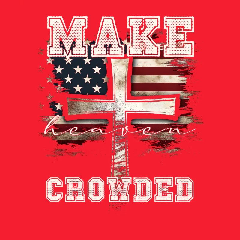 Make Heaven Bonded Cross Flag Design