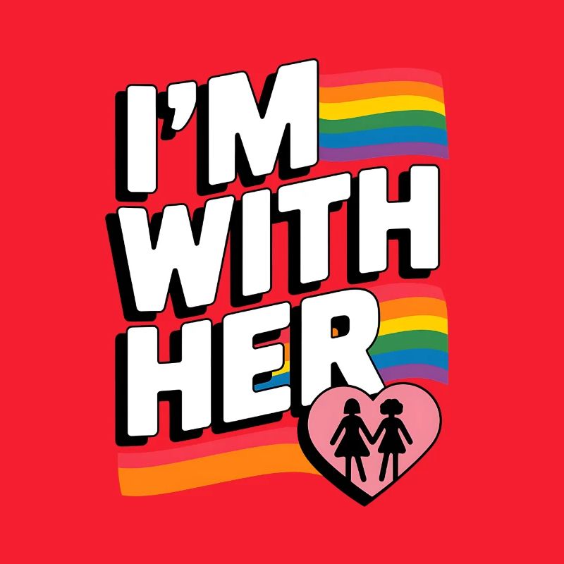ICH BIN BEI IHR Pride Regenbogen