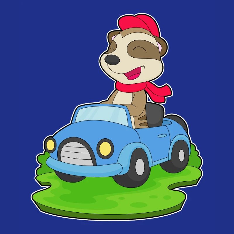 Erdmännchen Auto