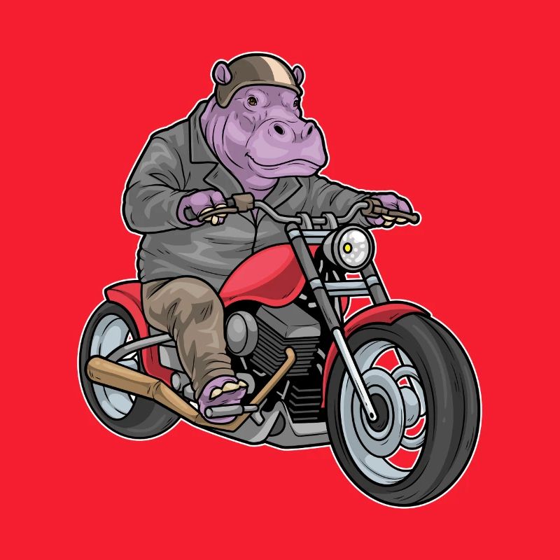 Nilpferd Motorrad