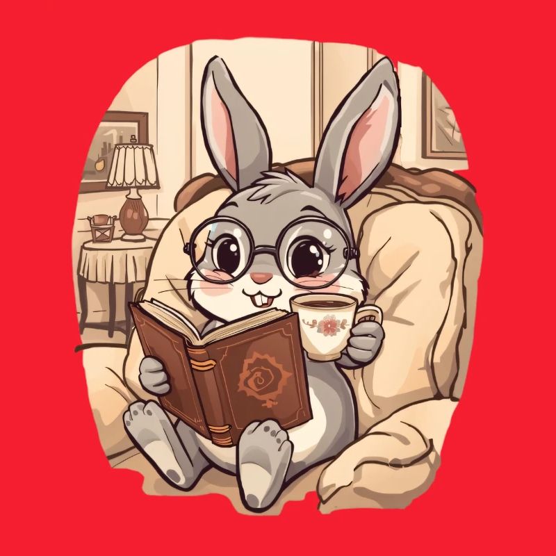 Soirée de lecture de lapin câlin
