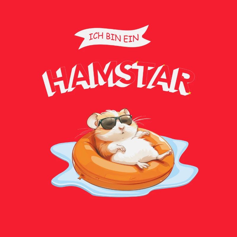 Ich bin Hamstar  Hamster mit Sonnenbrille 