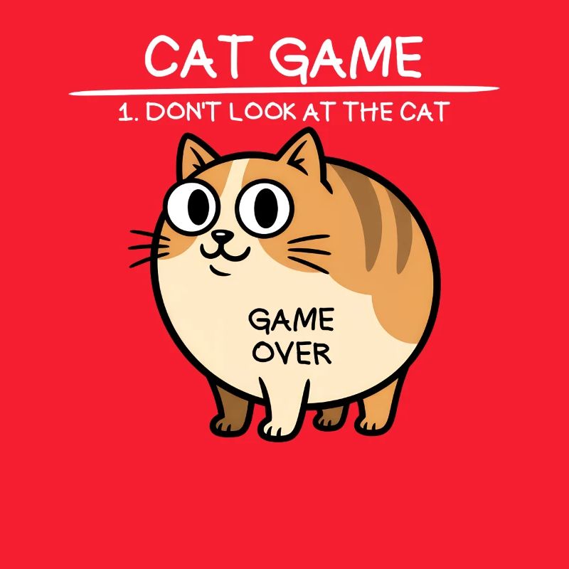 Jeu de chat Ne regarde pas le chat drôle de chat