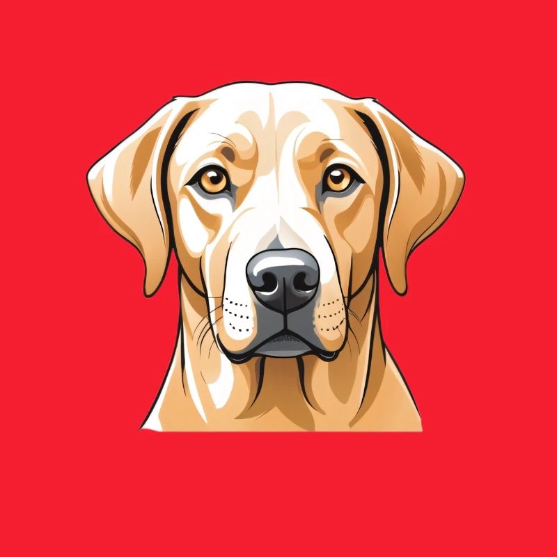 Labrador Kopfbild Illustration