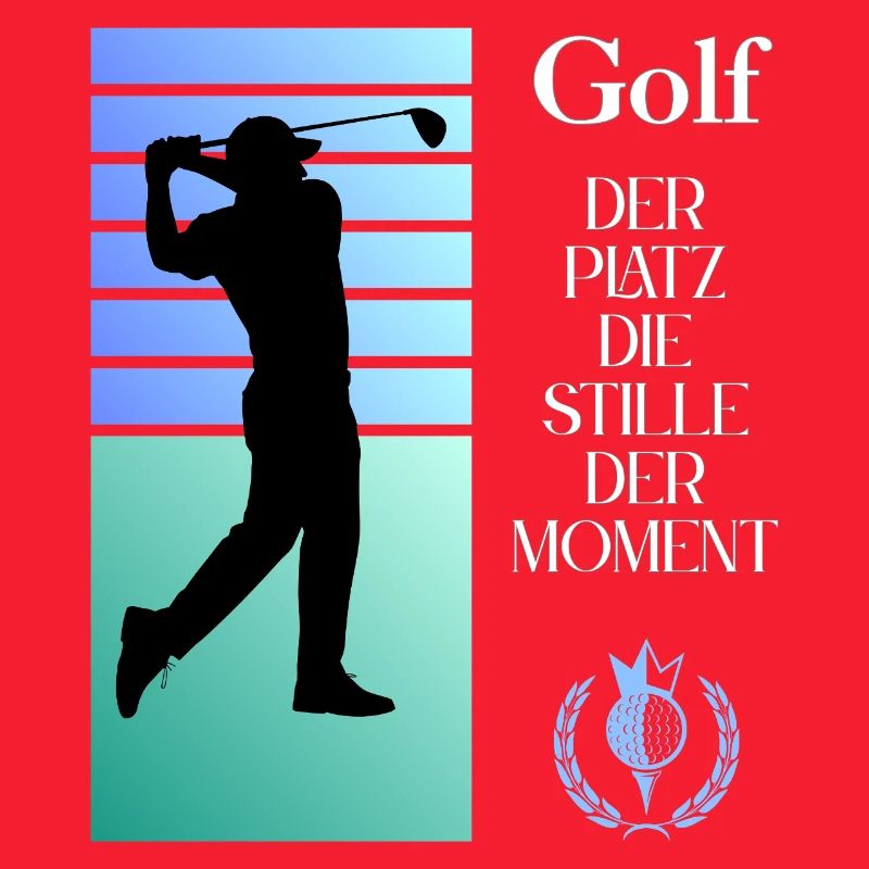 Silhouette de golf Le silence dans l’instant