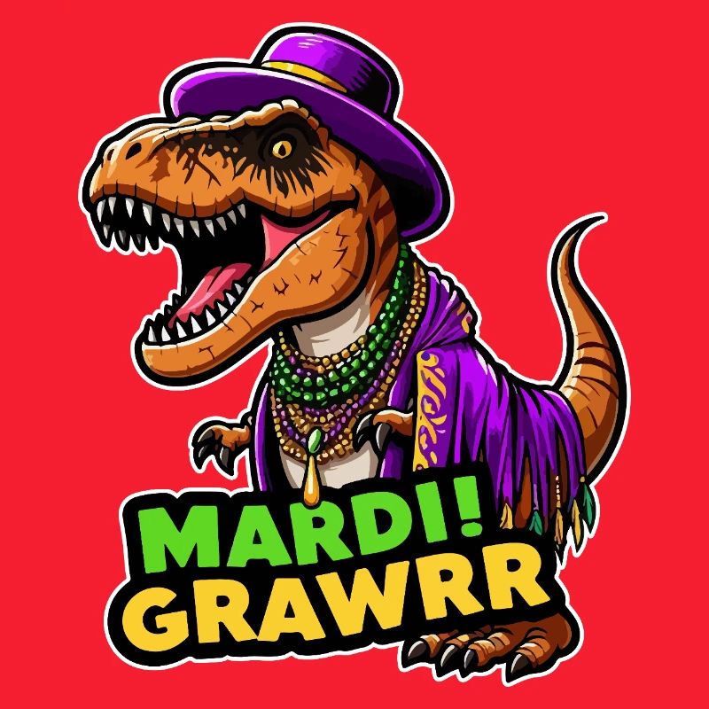 T Rex Carnaval Mardi Gras