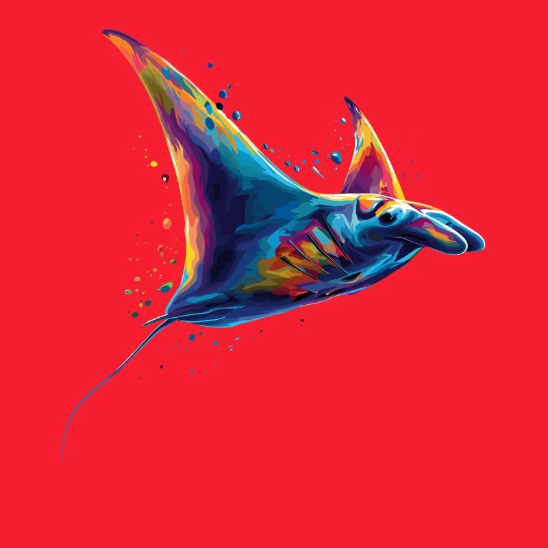 Manta Ray, Devil Ray, Stingray, Diver