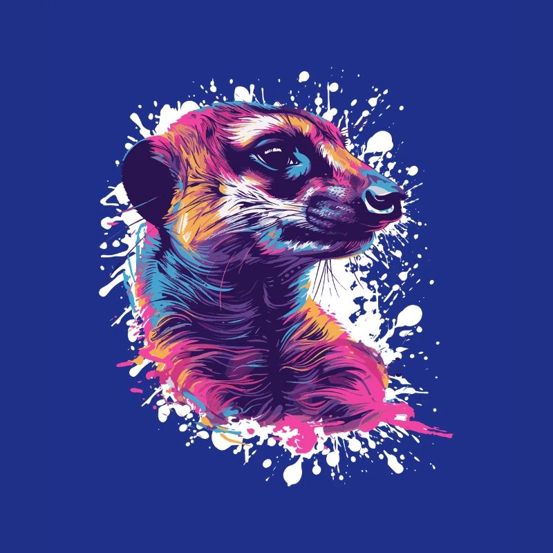 Suricate coloré