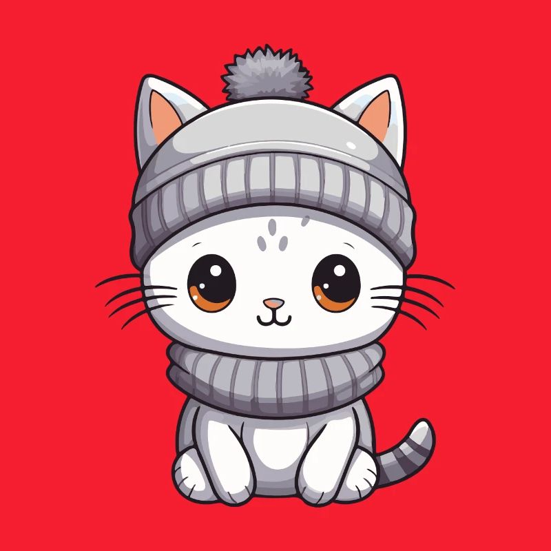 Katze Winter Tier Baby Comic