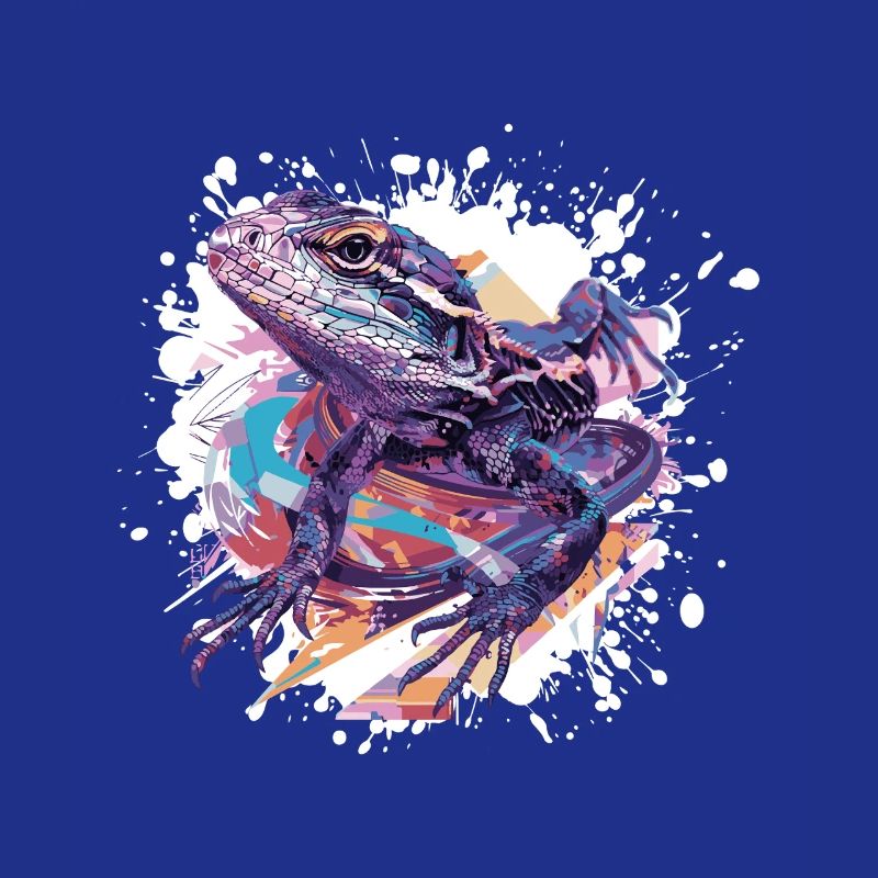 Frosch Farbklecks Kunst
