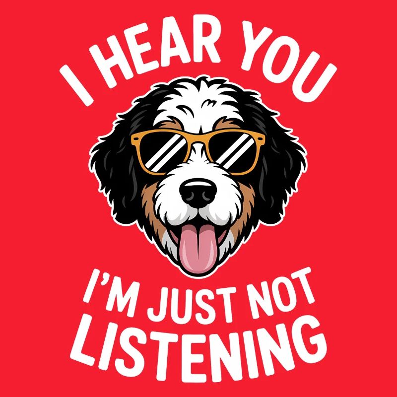 Bernedoodle Spruch Lustiges Bernedoodle Geschenk