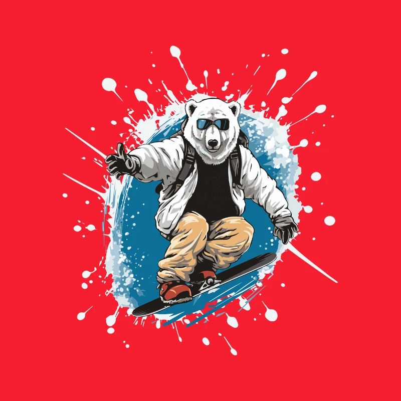 Polar Bear Snowboard Polar Bear