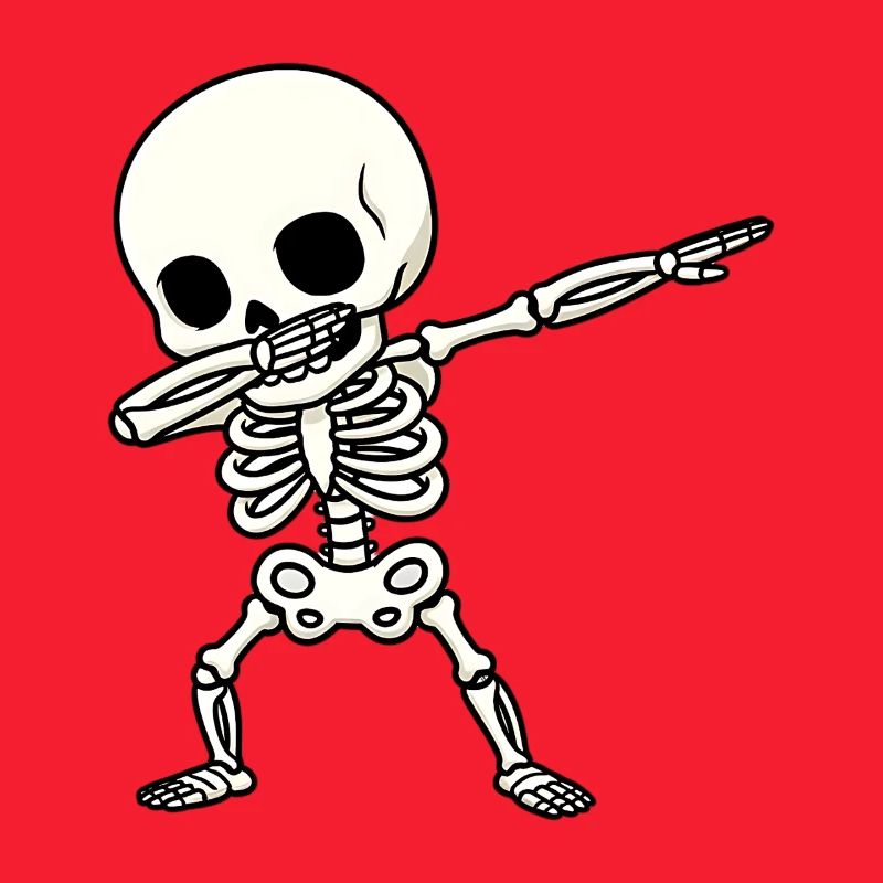 Funny Skeleton Dab