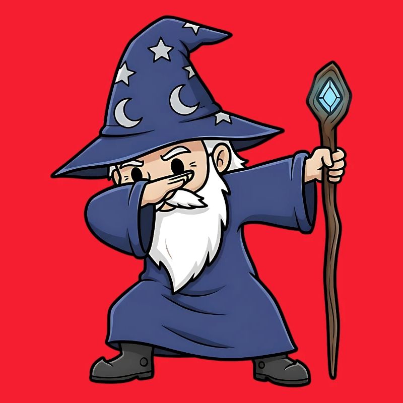 Dabbing Wizard - Conception de sorcier amusant