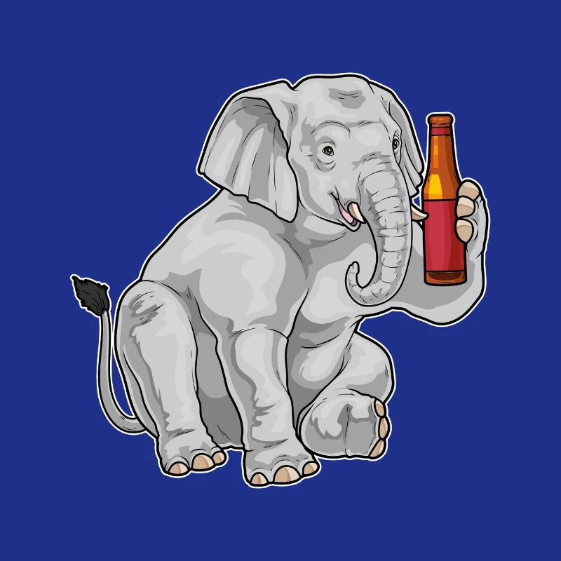 Elefant Flasche Bier