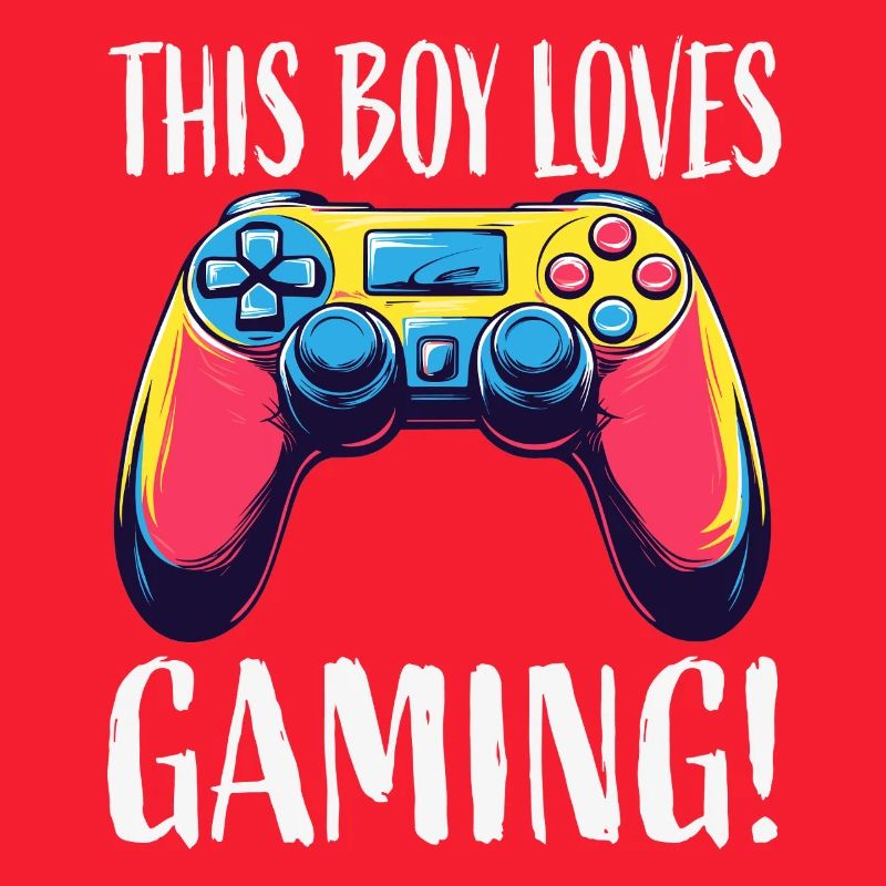 Junge liebt Gaming Controller