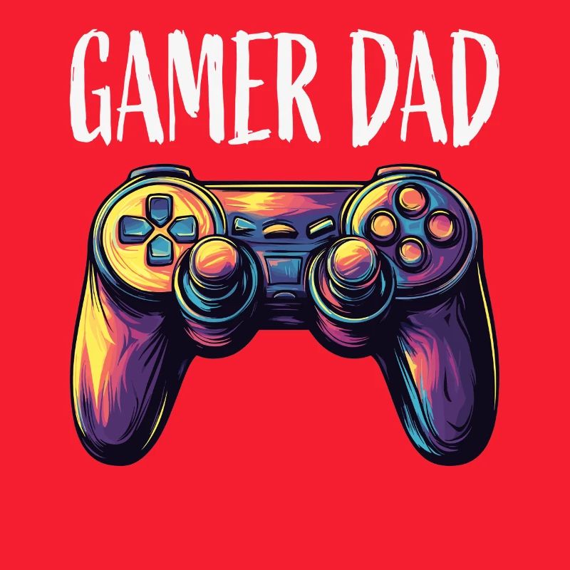 Gamer Dad Controller Neon
