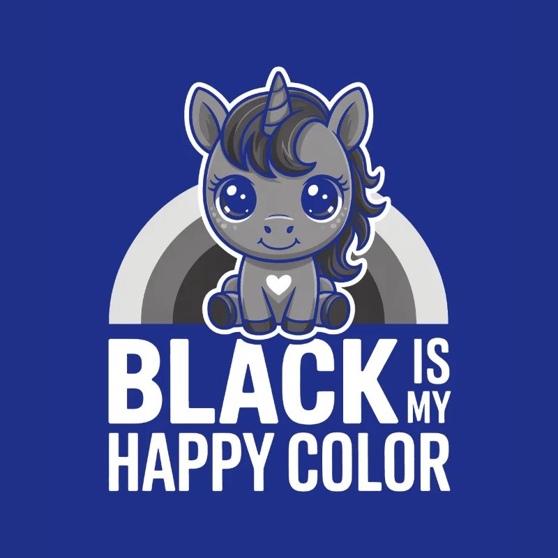 Graues Einhorn mit Regenbogenbogen