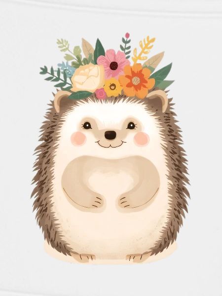 Blumenkranz-Igel: süßer Waldfreund