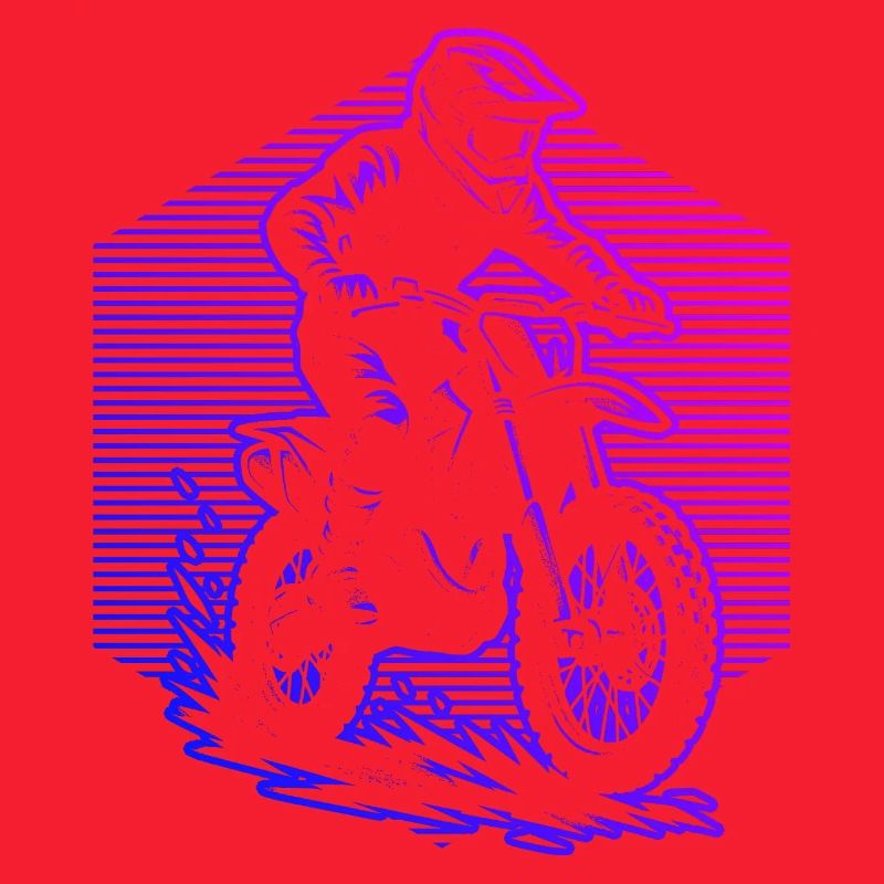 Conception compacte du motocross