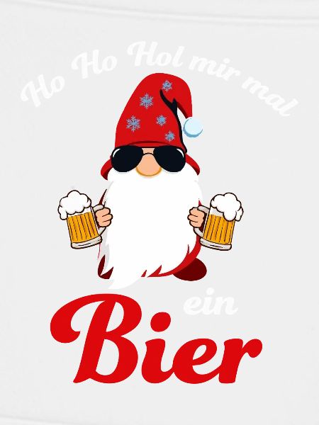 Santa mit Bier Weihnachtswitz