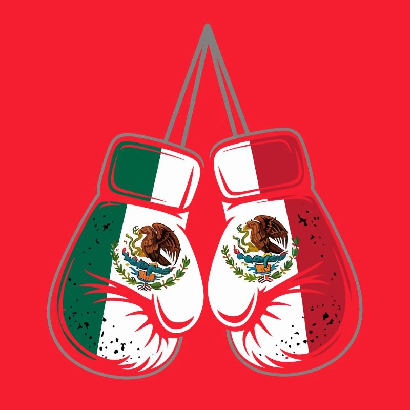 Gants de boxe des drapeaux du Mexique