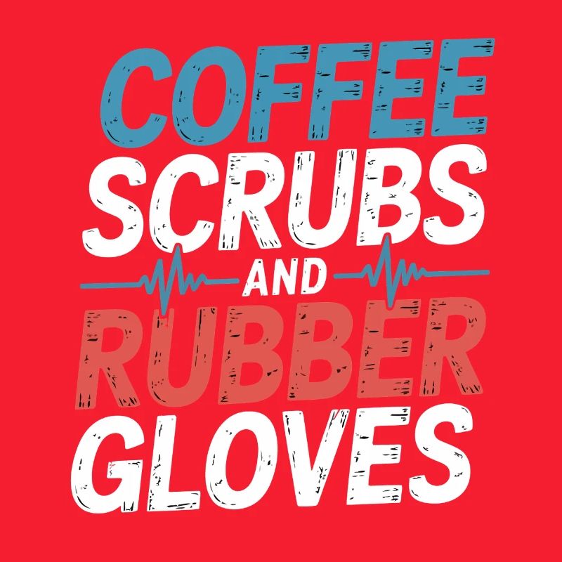 Kaffeepeeling und Gummihandschuhe