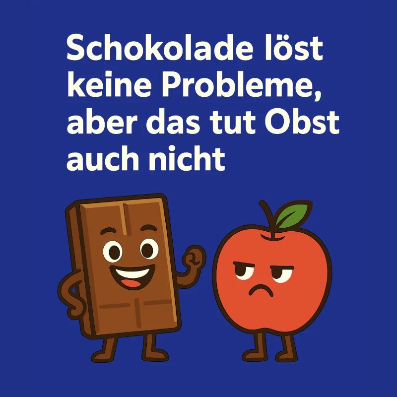 Chocolate doesn't solve any problems – fun saying