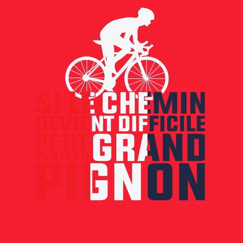 Si Le Chemin Devient Difficile - Cycliste Cadeau