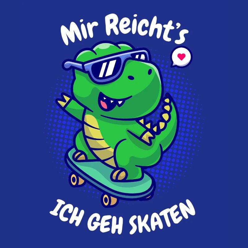 I've had enough I'm going skating Dino T-Rex