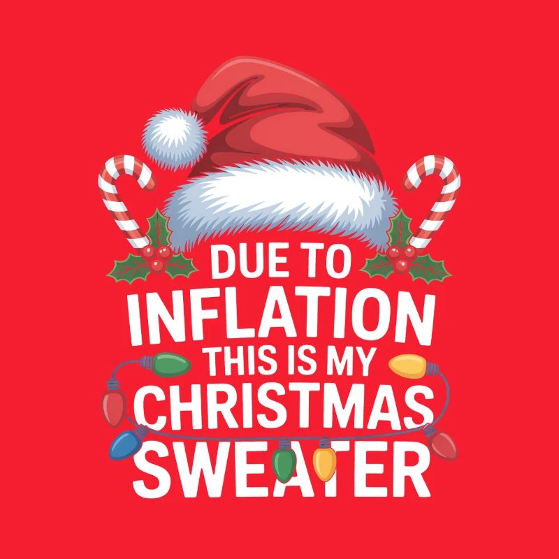 Inflation Weihnachtspullover-Humor