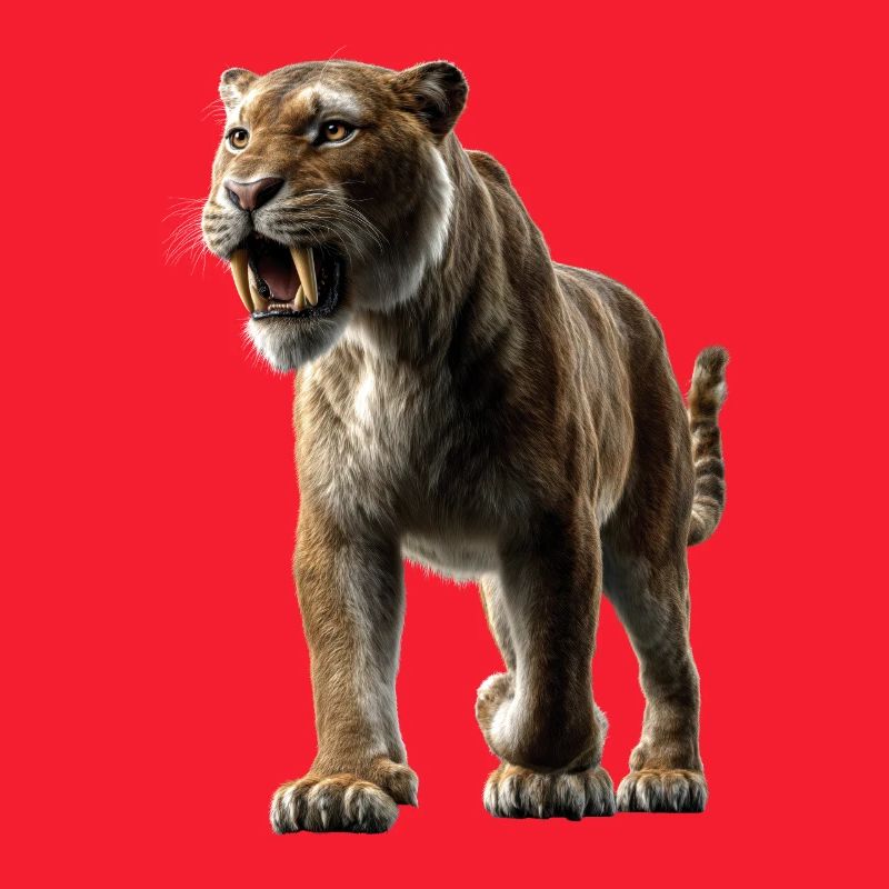 Saber-toothed tiger Smilodon Big cat Sabertooth tiger