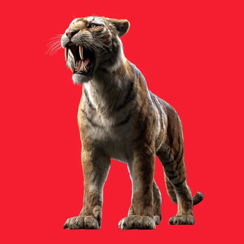 Saber-toothed tiger Smilodon Big cat Sabertooth tiger