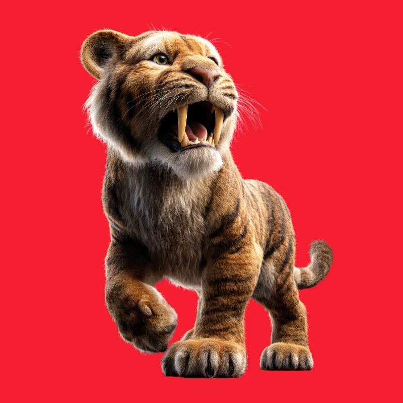 Saber-toothed tiger Smilodon Big cat Sabertooth tiger