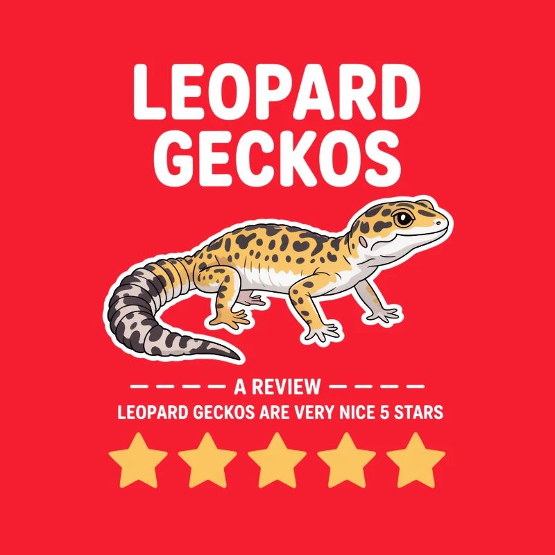 Leopardgecko-Stolz-Illustration